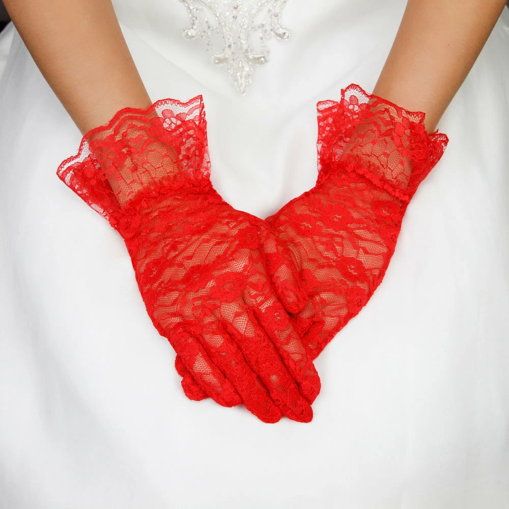 Ceci Jewelry, Inc. Lace Gloves W/Ruffle 2 Colors 3 Ceci Jewelry, Inc. Lace Gloves W/Ruffle 2 Colors