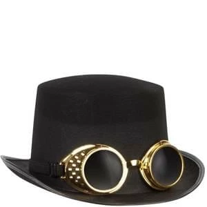 Loftus International Steampunk Top Hat With Goggles Steampunk & Victorian 5 Loftus International Steampunk Top Hat With Goggles Steampunk & Victorian