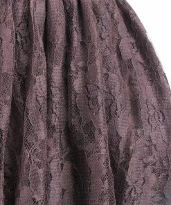 The Corset Company Skirt Lace Burlesque Brown