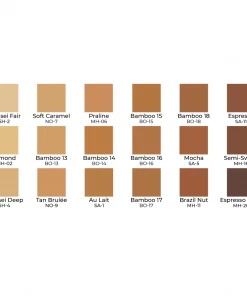 Ben Nye Wheels, Kits & Palettes Matte HD Foundation Olive-Brown 18 Color Palette