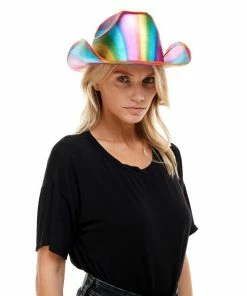 KBW Global Corp Hat Western Neon Rainbow