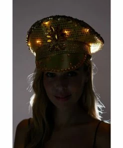 KBW Global Corp Sequin Hats Light Up Festival Hat