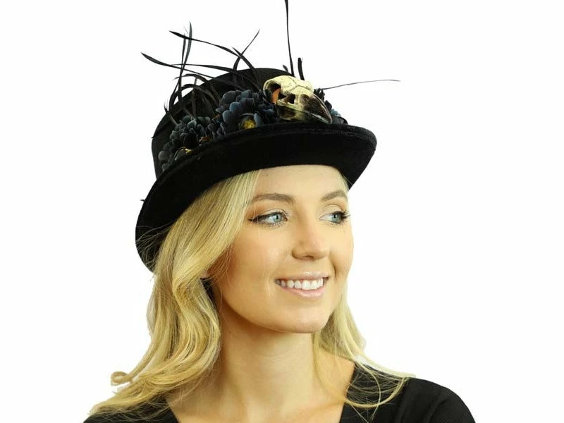 KBW Global Corp Top Hat Voodoo Raven Black Or Red 3 KBW Global Corp Top Hat Voodoo Raven Black Or Red