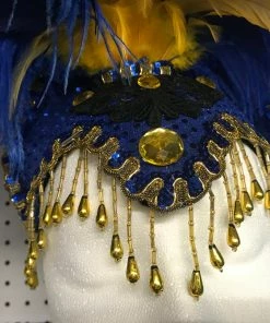 Boa Novelty Feather Burlesque Camilla Golden Night Showgirl Headpiece