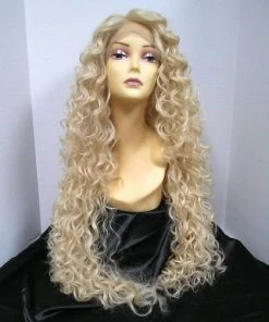 West Bay Black Delilah Long Curly Lace Front Wig