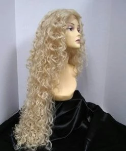 West Bay Black Delilah Long Curly Lace Front Wig