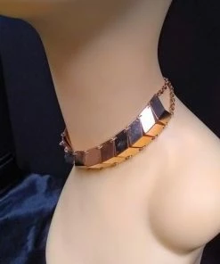 Ceci Jewelry, Inc. Choker Metal Plate Gold Necklaces & Earrings