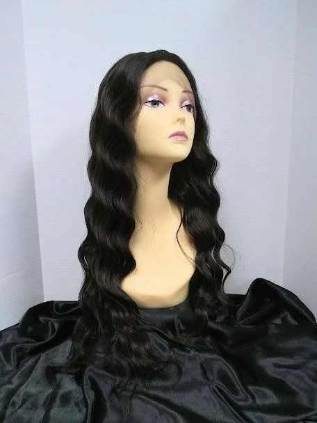 West Bay Nixie Long Waves Lace Front Wig Black 4 West Bay Nixie Long Waves Lace Front Wig Black