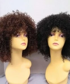 West Bay Black Maggie Tight Spiral Curls Wig