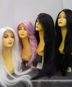 West Bay Prudence Extra Long Layered Lace Front Wig Black