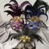 KBW Global Corp Venetian Cutout W/ Foil And Feathers