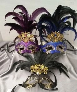 KBW Global Corp Venetian Cutout W/ Foil And Feathers