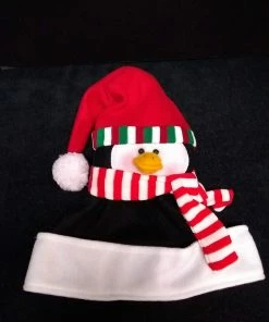 Jacobson Hat Co. Holiday Plush Penguin W/ Santa Hat