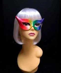Nocturnal Eclipse Masquerade Masks Mask Rainbow Cateye