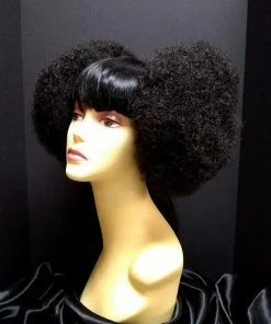 West Bay Afro Puff Clip In Pair Black