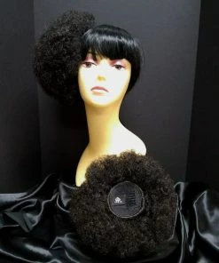 West Bay Afro Puff Clip In Pair Black 9 West Bay Afro Puff Clip In Pair Black