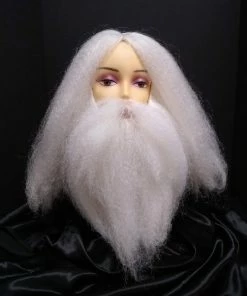Alicia International Wizard Wig And Beard Set Grey & White 7 Alicia International Wizard Wig And Beard Set Grey & White