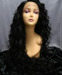 West Bay Black Delilah Long Curly Lace Front Wig