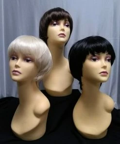 West Bay Black 60s Mod Man Wig