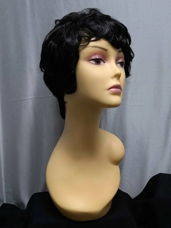 West Bay Black Unisex Wig 5 West Bay Black Unisex Wig