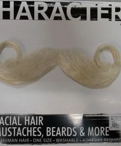 West Bay Santa Moustache White Facial Hair