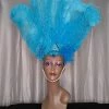 Boa Novelty Feather Showgirl Headpiece Turquoise 2 Boa Novelty Feather Showgirl Headpiece Turquoise
