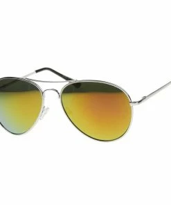NAGIK Corp Aviator Mirrored Assorted Color Sunglasses
