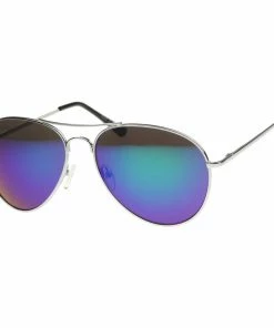 NAGIK Corp Aviator Mirrored Assorted Color Sunglasses