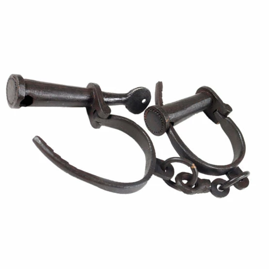 Western Fashion Antique Iron Hand Cuffs 12" Western & Native American 3 Western Fashion Antique Iron Hand Cuffs 12" Western & Native American