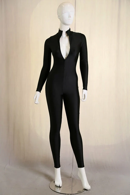 Lets Go Apparel Bodysuits Bodysuit High Neck Zip Front 3 Lets Go Apparel Bodysuits Bodysuit High Neck Zip Front