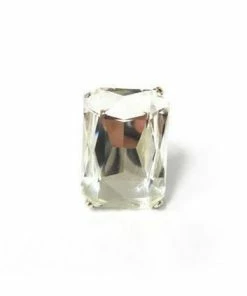 Moons Jewelry Bracelets & Rings Ring Stretch Emerald Cut Large Stone