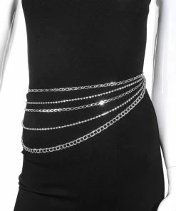 Fame Accessories Chain Belt Layered 2 Styles Decades