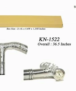 Sigma Impex Inc. Canes & Staffs Cane Watch Top Silver