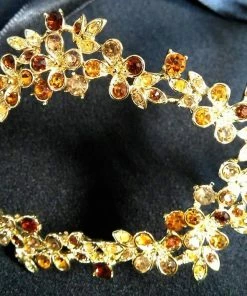 The Clear Color Shop Rhinestone Multi-Color Rhinestone Floral Mask Masquerade Masks