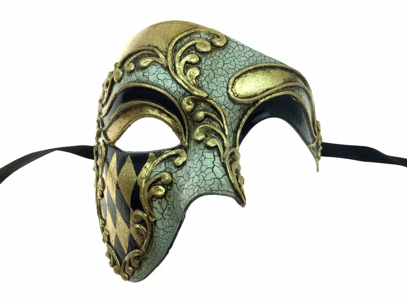 KBW Global Corp Masquerade Masks Mask Venetian Harlequin Half 3 KBW Global Corp Masquerade Masks Mask Venetian Harlequin Half