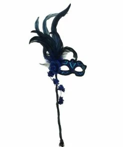 KBW Global Corp Venetian Rose Mask W-Stick Masquerade Masks 10 KBW Global Corp Venetian Rose Mask W-Stick Masquerade Masks