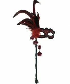 KBW Global Corp Venetian Rose Mask W-Stick Masquerade Masks 11 KBW Global Corp Venetian Rose Mask W-Stick Masquerade Masks
