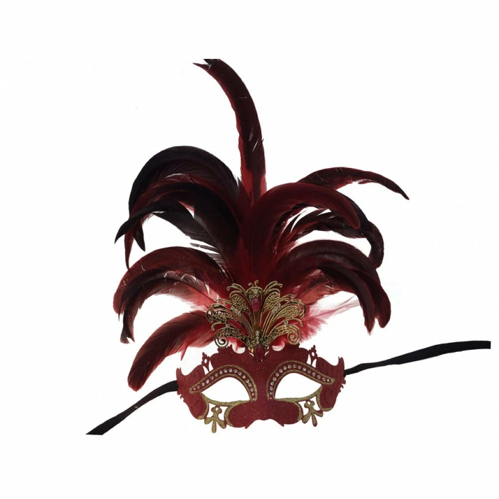 KBW Global Corp Venetian Cutout W/ Foil And Feathers 7 KBW Global Corp Venetian Cutout W/ Foil And Feathers