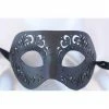 KBW Global Corp Masquerade Masks Pleather Mask W/ Swirls