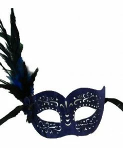 KBW Global Corp Mask Leather W/ Side Feathers Masquerade Masks 8 KBW Global Corp Mask Leather W/ Side Feathers Masquerade Masks