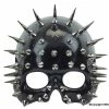 KBW Global Corp Mask Half Face Black W/ Spikes Masquerade Masks 2 KBW Global Corp Mask Half Face Black W/ Spikes Masquerade Masks