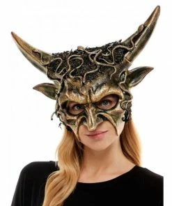 KBW Global Corp Mask Woodland Demon Green Masquerade Masks