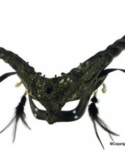 KBW Global Corp Masquerade Masks Venetian Lace Horned Mask 9 KBW Global Corp Masquerade Masks Venetian Lace Horned Mask