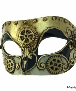 KBW Global Corp Mask Clockwork Gears Masquerade Masks