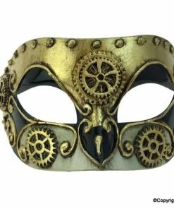 KBW Global Corp Mask Clockwork Gears Masquerade Masks