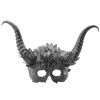 KBW Global Corp Masquerade Masks Mask Devil Horns Silver