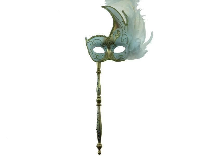 KBW Global Corp Masquerade Swan Motif With Feathers And Attached Stick Masquerade Masks 4 KBW Global Corp Masquerade Swan Motif With Feathers And Attached Stick Masquerade Masks