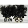 KBW Global Corp Venetian Mask Swan Motif W/ Feathers
