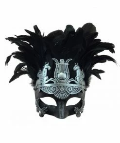 KBW Global Corp Venetian W/ Feathers Masquerade Masks