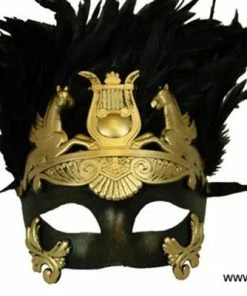 KBW Global Corp Venetian W/ Feathers Masquerade Masks